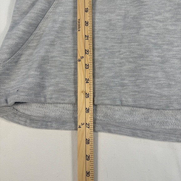 Eddie Bauer Womens Gray Heathered‎ Fleece 1/4 Zip Pullover Long Sleeve L G - Picture 9 of 13